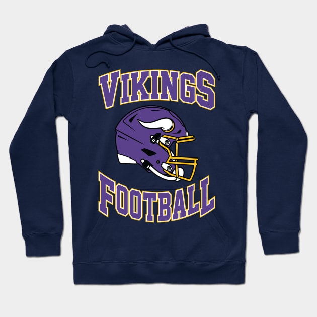 Minnesota Vikings Football Team Hoodie by Cemploex_Art